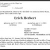 Herbert Erich 1931-2010 Todesanzeige